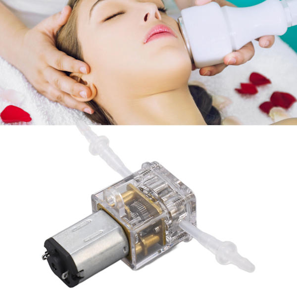 Mini peristaltisk pump transparent skal 1ml/min flöde 0,001m lyft vätskedoserings pump för skönhet medicinskt instrument 3V 60ma  (ZYH)