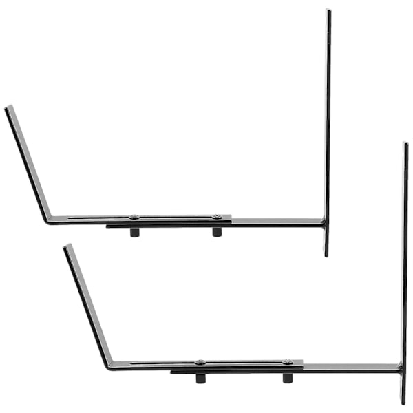 1 set väggkrukhållare blomlåda hållare väggkrukhållare järnkrukhållare (ZYH) Black 26.60X20.00X2.00CM