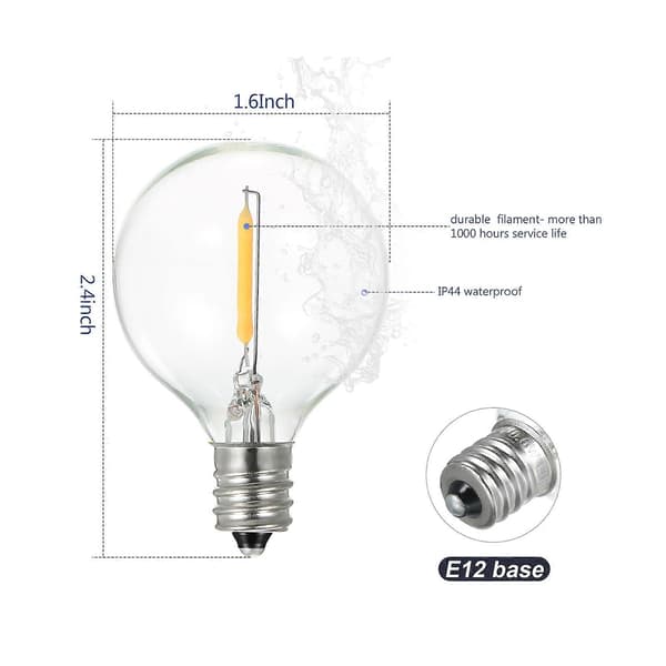 Globe LED G40 Pære IP44 Vandafvisende, Velegnet til Dekoration