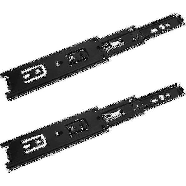 2 st lådskenor, 150 mm lådskenor, 3-faldigt teleskopskensystem, lådskenor med full utdrag, sidomonterade, kraftig belastning (ZYH) 2 Pcs