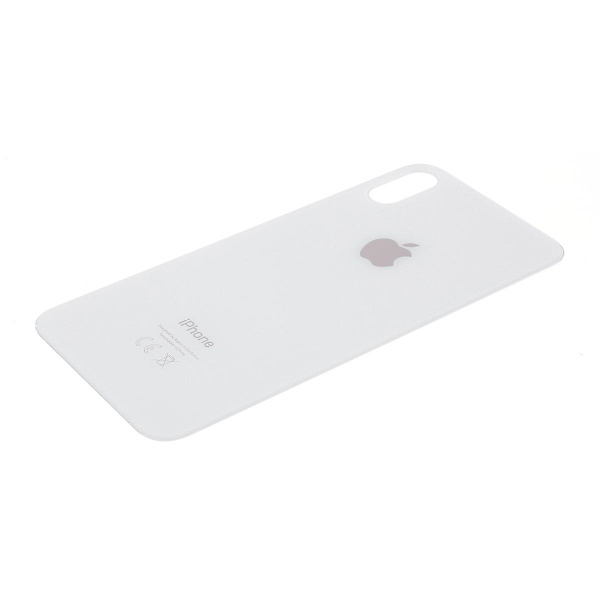 För iPhone XS 5,8 tum Glas Baksida Batterihölje (EU-version)  (ZYH) White iPhone XS 5.8 inch