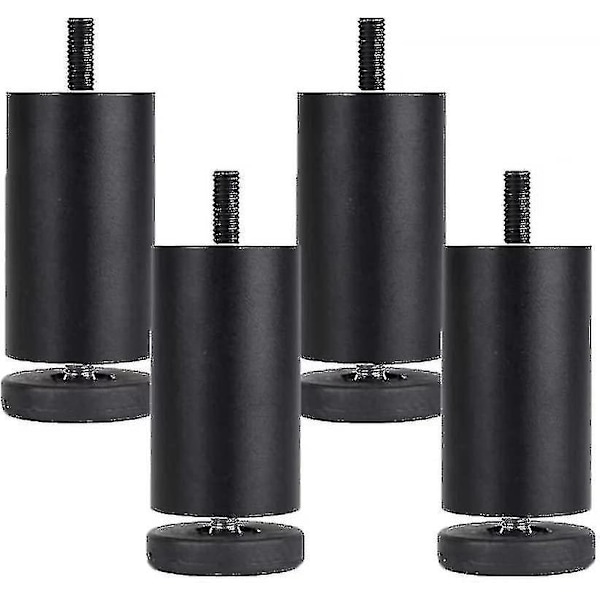 NYA XT2024 4 st Justerbara Möbelben i Aluminiumlegering, Runda, 12cm-  (ZYH)