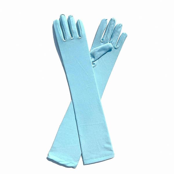 Ensfarvede Lange Handsker - Super Bløde, Høj Elasticitet, Hudvenlige, Fade-Resistente