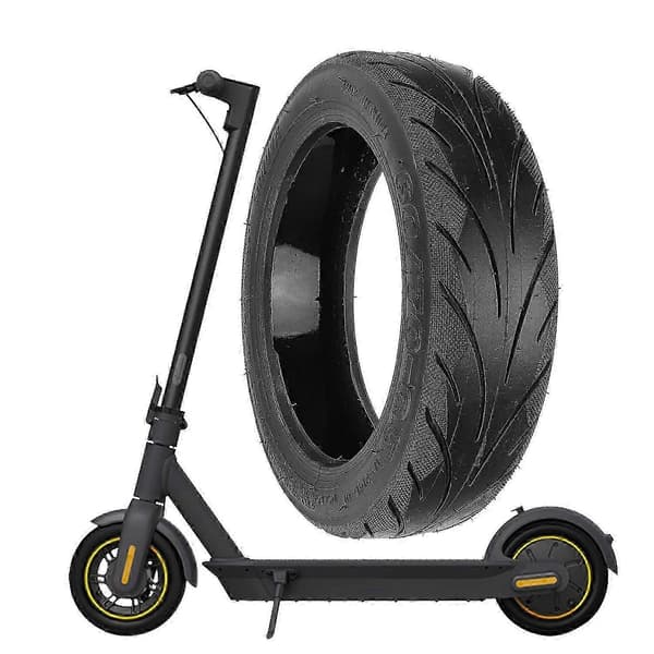 Ninebot MAX G30 Massive Gummidæk - Anti-Eksplosion, Slidstærk med Ventil - Erstatningsdæk til Scooter