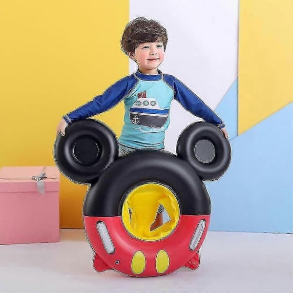 Mickey Mouse oppustelig pool-flyder til børn og babyer. Rund flydende pool