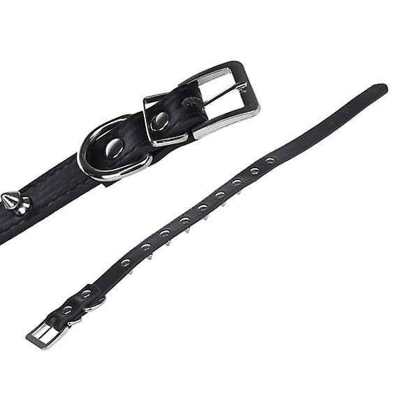 Halsband med nitar för hundar L (37-47 cm) Välj färg (ZYH) Red