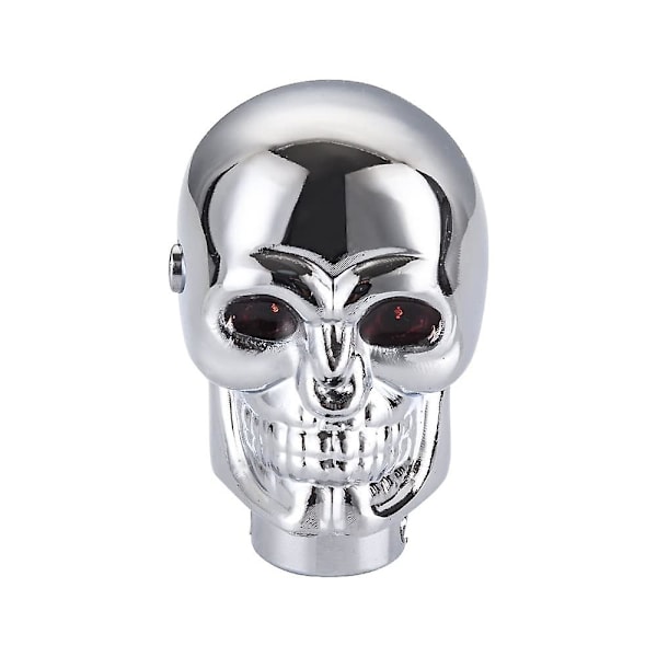 Halloween-dekor Skull Shift Knopp passar de flesta automatiska växellådor, skalle med lättmetall anpassat spökhuvud (DPD) Red