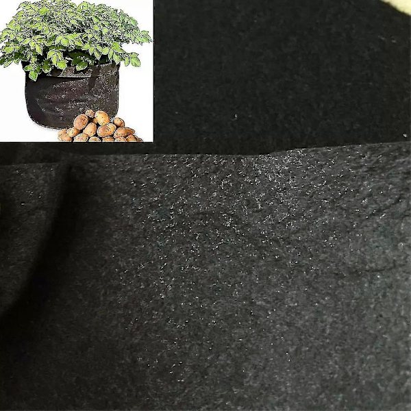 5-pack odlingsväskor - svarta andningsbara tygpåsar, luftningsbara tygpåsar - yvan (ZYH) 22*25*25CM