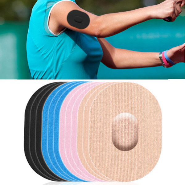 4 färger kontinuerlig glukosövervakningsplåster, självhäftande sensorplåster Cgm glukosmonitor för diabetes, vattentät/svettålig  (ZYH) 20pcs