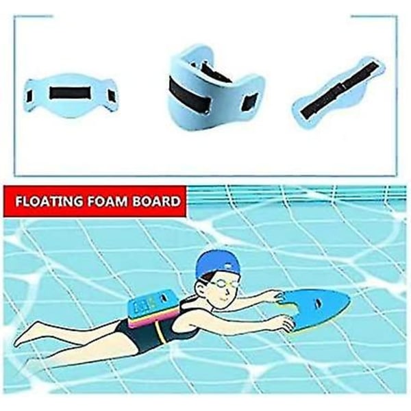 Simbälte för simning - Bälte för vattengympa - Aqua Fitness skum flythjälp - blå (ZYH)