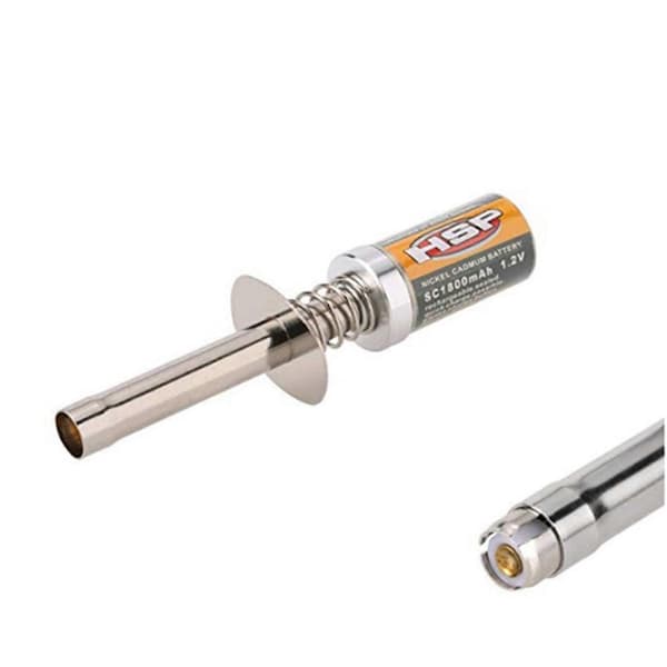 2X til 80101 1800MAh 1.2V Gløderørsstarter Egnet til RC Bil 1/8 1/10 80101 Genopladelig Gløderør