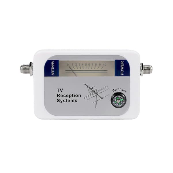 DVB-T Finder Digital Antenne Terrestrisk TV Antenne Signalstyrkemåler Hvit
