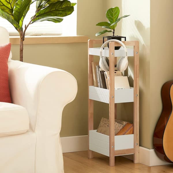 SoBuy 3-lags Badeværelseshylde Organizer, FRG226-WN