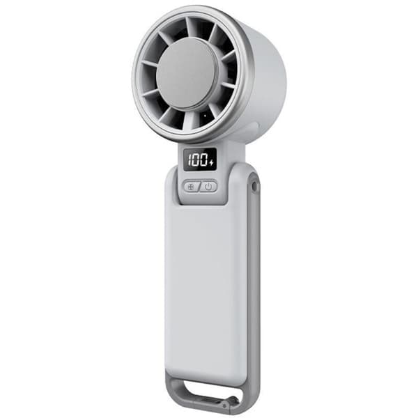 Mini bærbar genopladelig ventilator. Bordventilator. Ideel til daglig pendling og rejser (hvid).