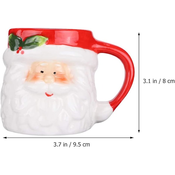 Julmugg Santa Claus Keramisk kaffemugg Julklapp (DPD)