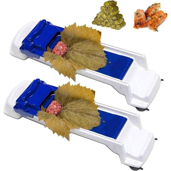 Rullmaskin för vinblad, rullverktyg för grönsakskött, magisk sushirulltång DIY rullverktyg för fyllda vin- och kålbladsrullar (ZYH) 2pcs