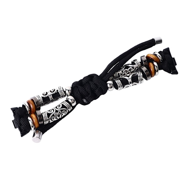 Flätat klockarmband Unikt handvävt Hållbart Etniskt klockarmband för Xiaomi 8 Pro Svart  (ZYH)