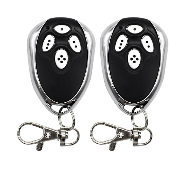 2ST Garage Gate fjärrkontroll för Alutech AT-4 AR-1-500 AN-Motors AT-4 ASG1000 AT4 AT 433MHz Rolling Code (DPD) Black  silver