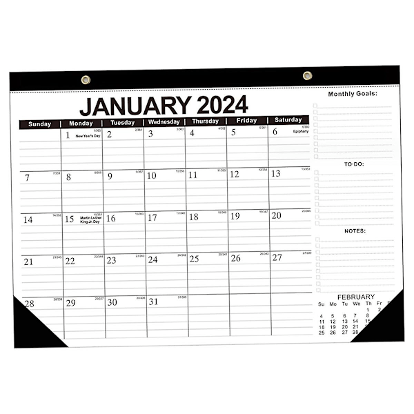 Kalender 2024-2025 17 X 12 Tum 18 Månaders Väggkalender Från Jan. 2024 - Juni 2025 Månadsplanerare 2  (ZYH) As Shown