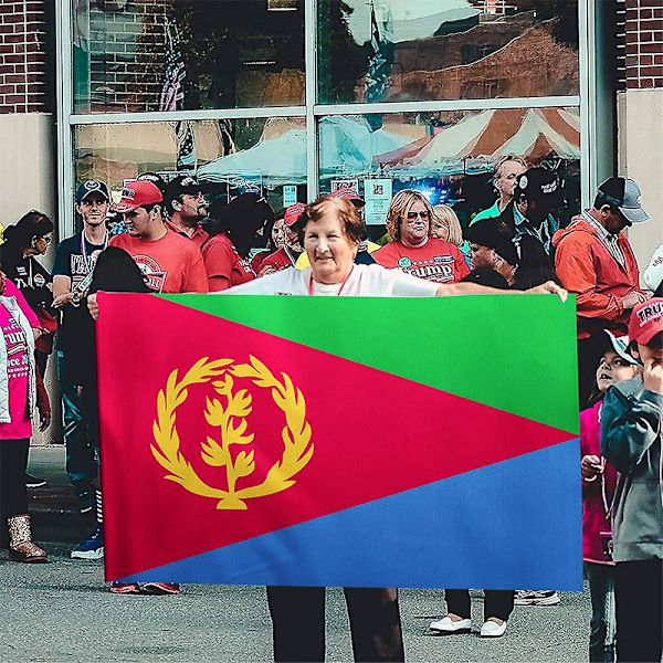 Custom Eritrea Flag Banner 90x150cm  Polyester Hanging Eritrean National Flags  For Decoration  (ZYH)
