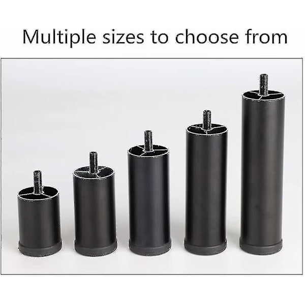 NYA XT2024 4 st Justerbara Möbelben i Aluminiumlegering, Runda, 12cm-  (ZYH)