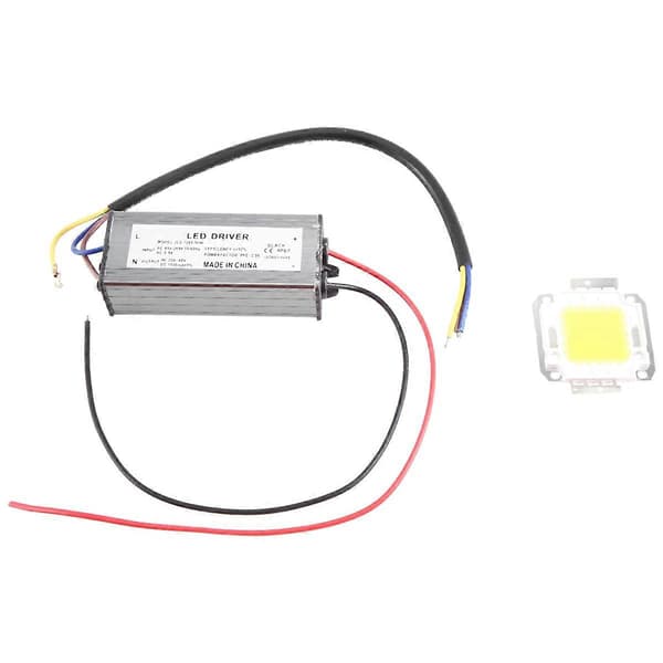 50W LED Driver Strømforsyningsadapter + 50W LED Chip Pære Energisparing