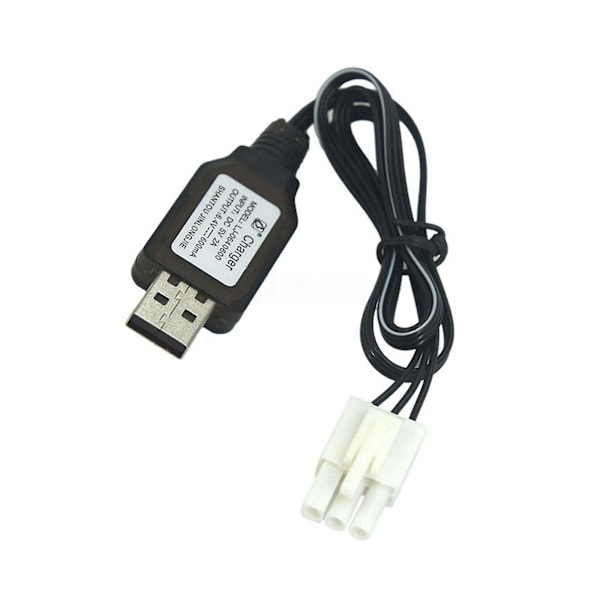 600ma 6.4v USB laddarkabel El4.5-3p Plug P-to-r För Rc Bil Lastbil Speed ​​Boat Jy (DPD)