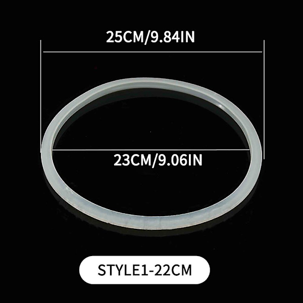 22-32 cm silikongummi klar packning hemtryckkokare (ZYH) Style1-22cm