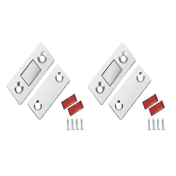 Magnetisk lås / Osynliga magnetiska dörrlås 2 set rostfritt stål  (ZYH)