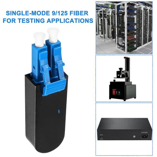 2-pakning Single Mode LC/ Fiber Optisk Loopback Adapterkabel, Singlemode 9/125 Testplugg for Testing A