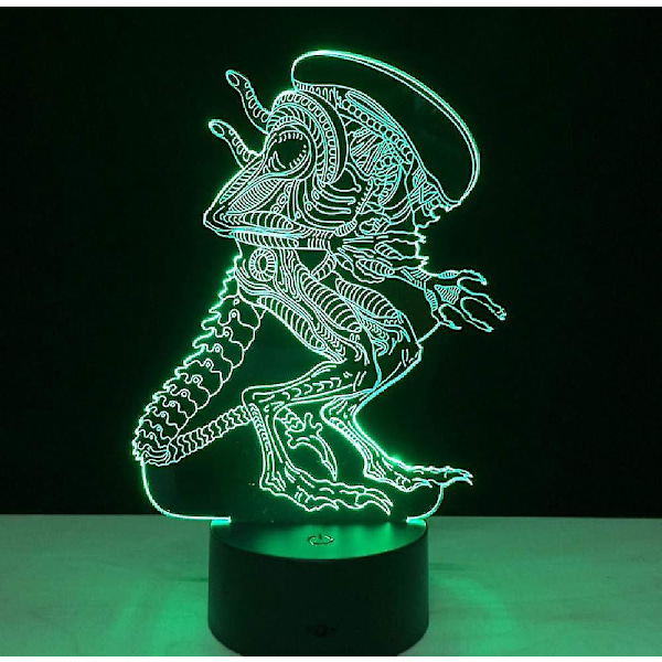 Alien Vs Predator 3d Lighting Mood Lamp 7 Color Changing Lamp (ZYH)
