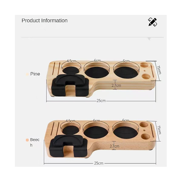 Universal Kaffekontaktpresshållare för Espressodistributör Tampningsstation Distributionshävstång