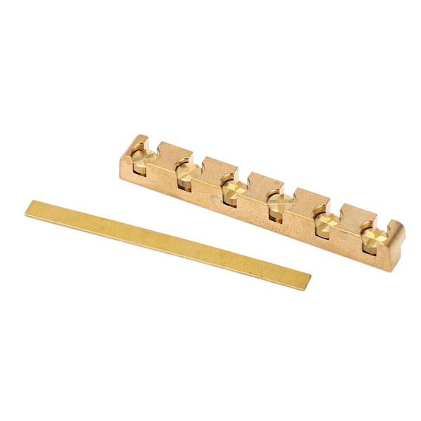 42mm Gitarr Sadel Mässing Höjd Justerbar Professionell Elektrisk Gitarr Sadel för ST LP  (ZYH)