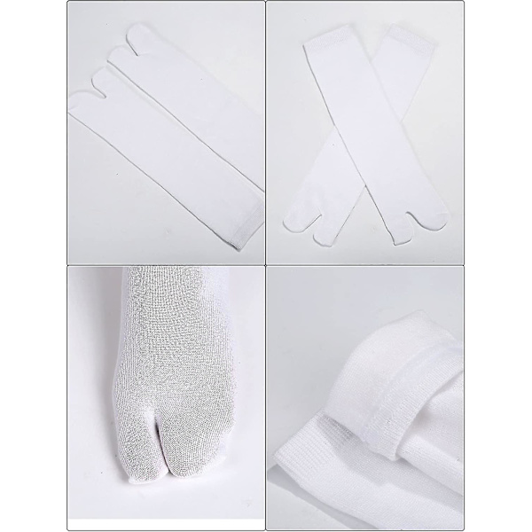 6 par unisex tabi flip flop geta bomull split toe tabi (ZYH)