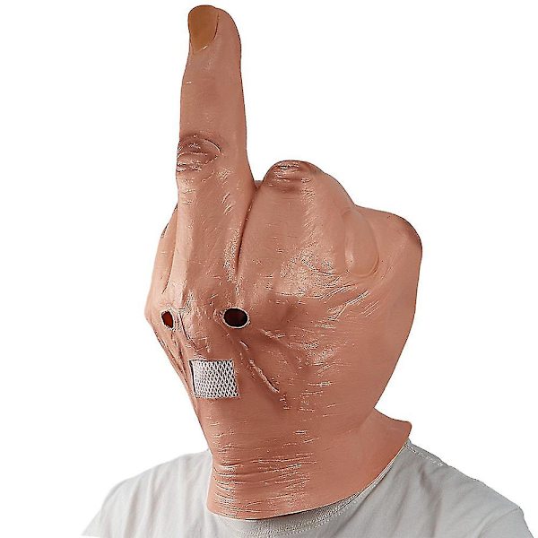 Halloween Nyhet Mittenfinger Cosplay Full Head Mask Maskerad Rolig Latex Huvudbonad Fest Fancy Dress Up Props  (ZYH)