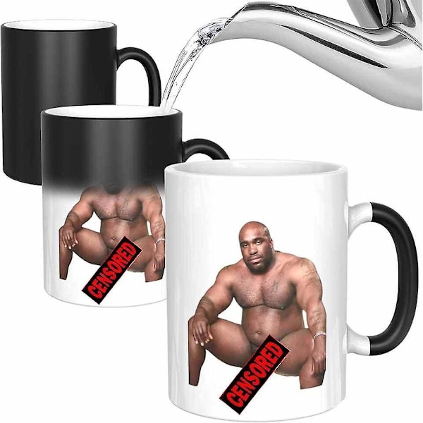 Barry Wood Kaffeemugg, Rolig Nakenmugg, Färgförändrande Kaffeemugg (ZYH) White