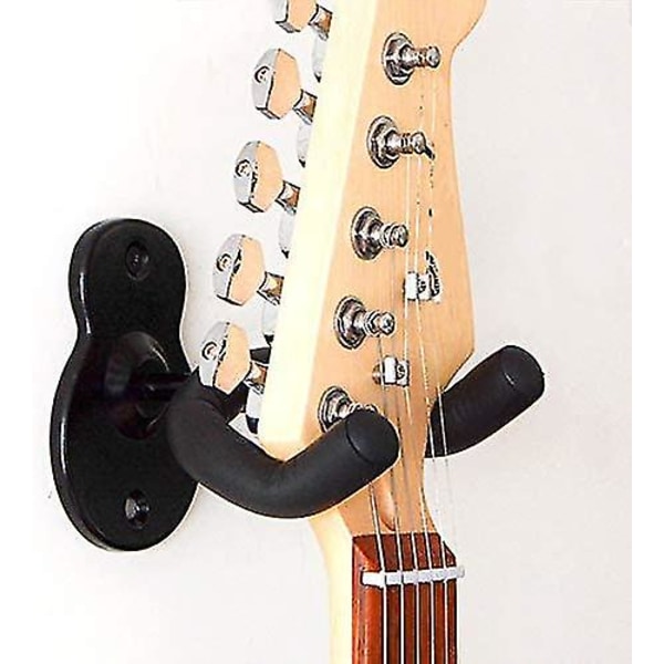 Väggmonterad gitarrhållare 3-pack krok svart metall gitarrhållare för akustisk elbas gitarr ukulele banjo mandolin  (ZYH)