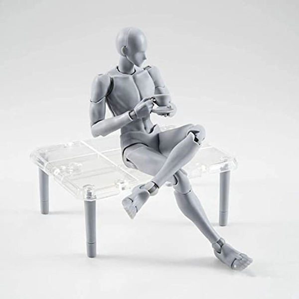 Artists Sketch Rörlig Lem Action Figur Modell Flexibel Kropp Mänsklig Mannequin (DPD) 01 Manager male gray