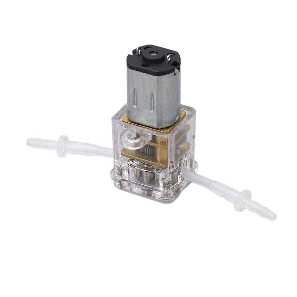 Mini peristaltisk pump transparent skal 1 ml/min flöde 0,001 m lyft vätskedoserings pump för skönhet medicinsk instrument 6V 30ma  (ZYH)