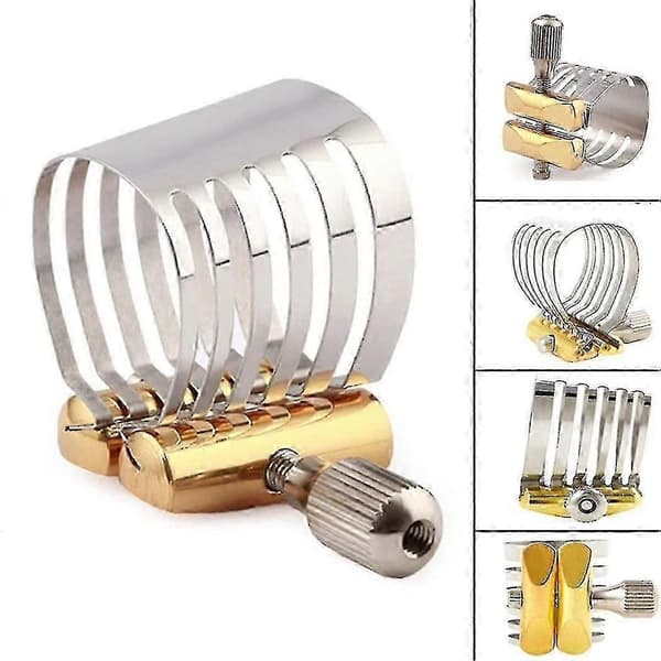 Tenorisaksofonin kiinnike instrumentin suukappaleen sideklipsi saksofonin pääklipsi saksofonin osa saksofonin side