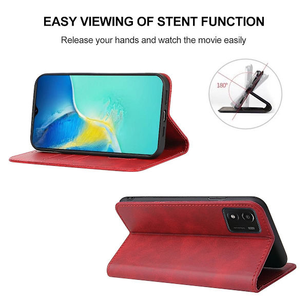 Läderfodral för Vivo Y01  (ZYH) Red
