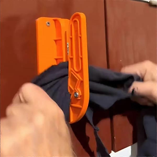 Orange Tygskärare Väggmontering Enkel Snabb Skärning för Att Klippa Trasor