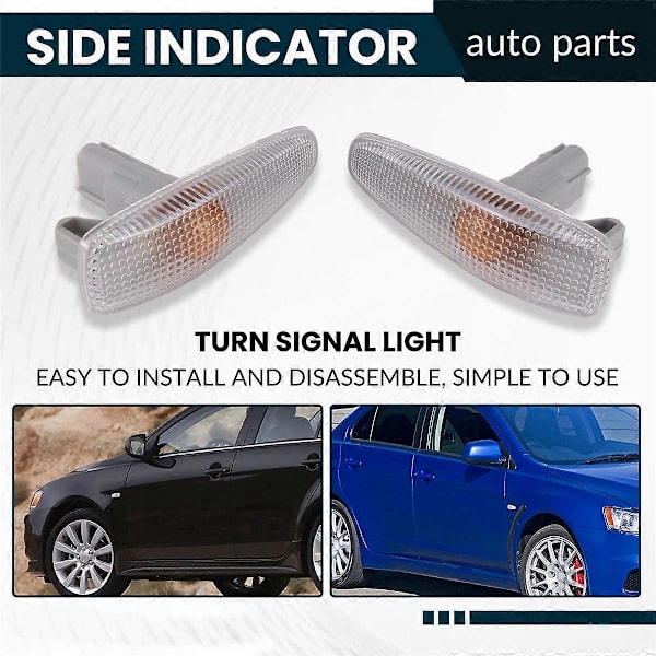 Side Blinklys Sæt til Mitsubishi Lancer Mirage RVR 2008-2017 8351A047