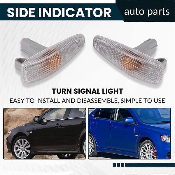 Sideblinklys Blinklys Par for Mitsubishi Lancer Mirage RVR 2008-2017 8351A047
