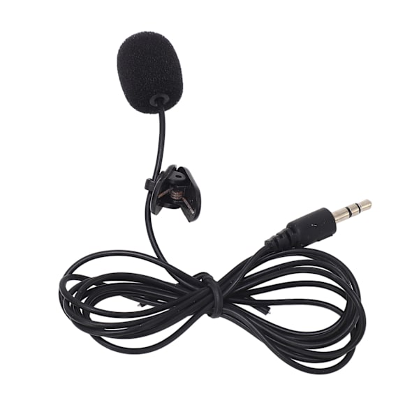 Klippmikrofon Handsfree Brusreducerande 3,5 mm-kontakt Klippmikrofon för IOS PC-kamera MP3 (ZYH)