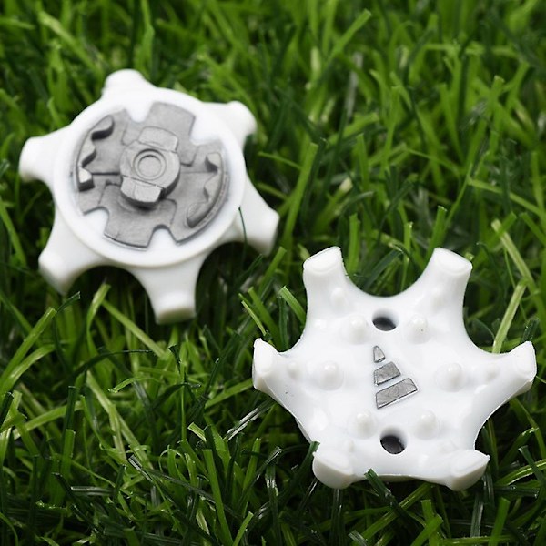 14st/lot Tpr Golf Spikes Pins 1/4 Turn Fast Twist Shoe Spikes Replacement (ZYH) White