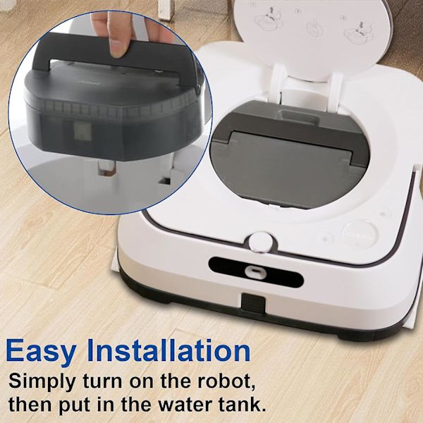 Ersättningsvattentankbox kompatibel med IROBOT Braava Jet M6-serien Robotmopp (6110) (6012) (6112) (6113) Ultimate Robot Vacuum Mop (ZYH)