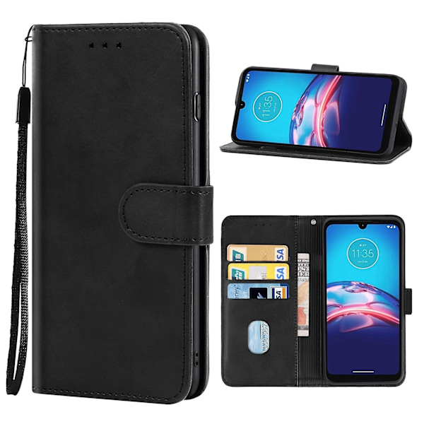 Läderfodral för Motorola Moto E6i  (ZYH) Black