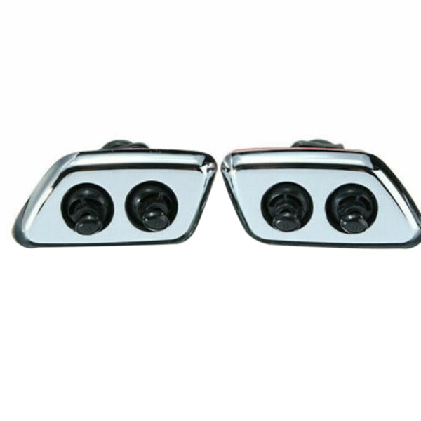 2x strålkastare vindruta spolarmunstycken jet Da805833aa passar för 300 C 2005-2007  (ZYH) Black  silver