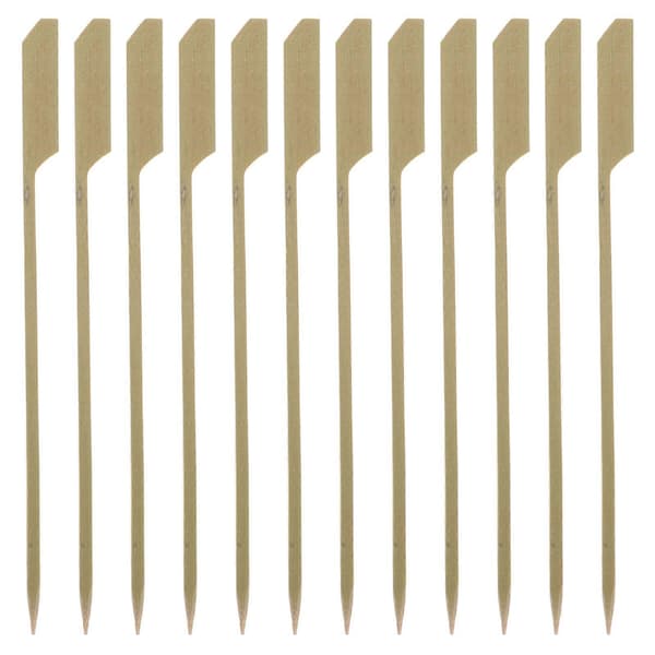 Fruktpinnar Bambu Partypinnar Grillar 15.00X1.00X0.20CM Ljusgrön 100st